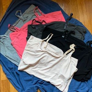 Bundle of 5 nursing tanks (maternity wear)